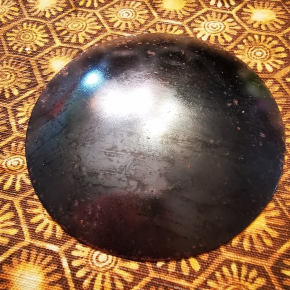 Artisan Made Enamel on Steel Animal Tiger Print Round Dish - Picture 6 of 11